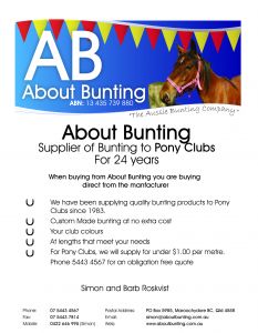 About Bunting for Clubs and Zones
